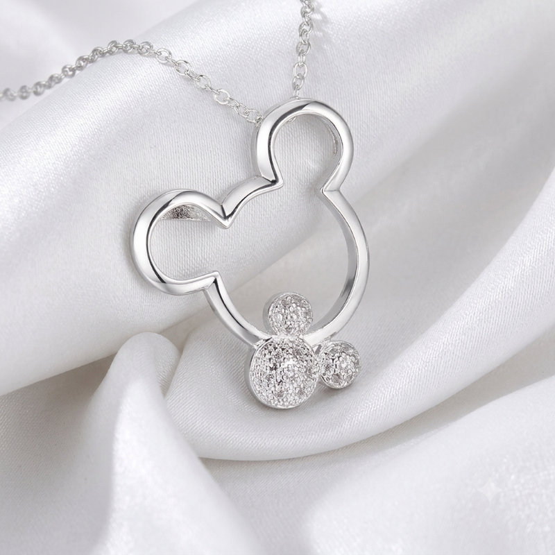 Collier Femme en Argent 925 avec Pendentif Zircon AAA – Bijou Élégant et Raffiné