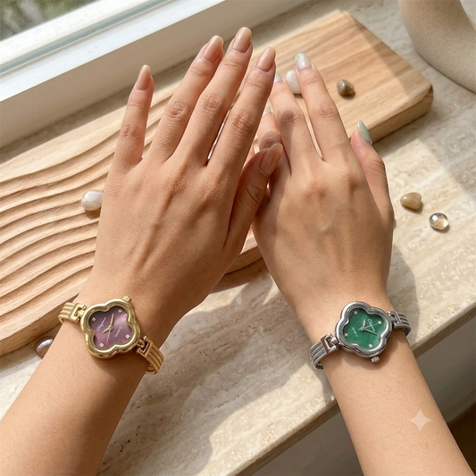 Vintage Clover Watch for Women – Retro Wrist Watch with Tassel Design