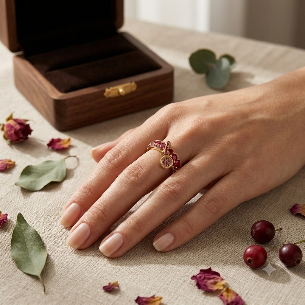 Bague Zircon Luxe — Pierre Ronde Scintillante