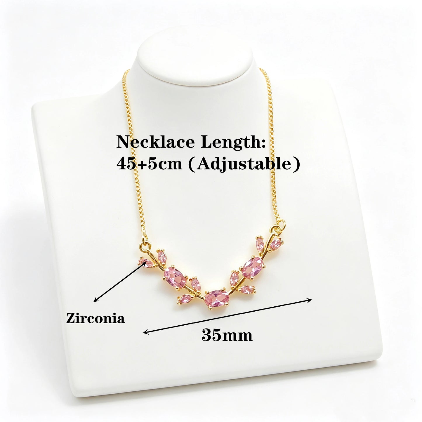 Parure de Bijoux Femme Luxe – Collier et Bracelet en Cristaux Strass, Motif Feuille et Fleur, Cadeau Élégant