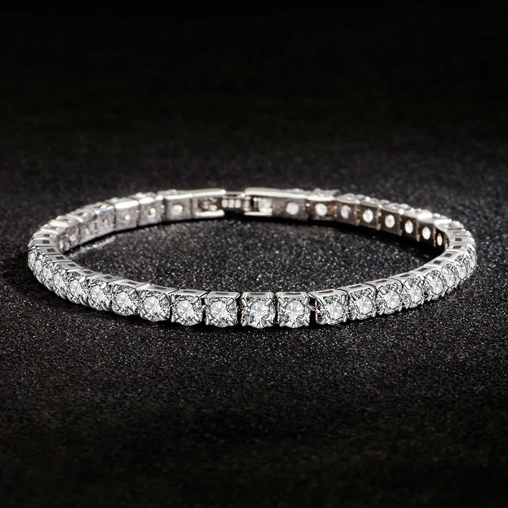 Classic Tennis Bracelet in 925 Sterling Silver