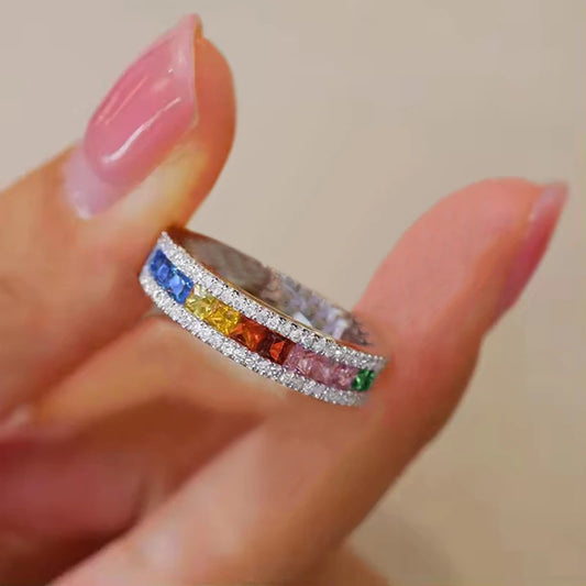 Bague Zircone Cubique | Finition Dorée & Argentée – Avylo