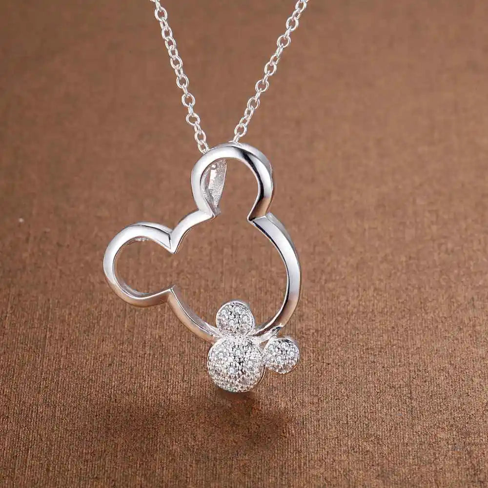 Collier Femme en Argent 925 avec Pendentif Zircon AAA – Bijou Élégant et Raffiné