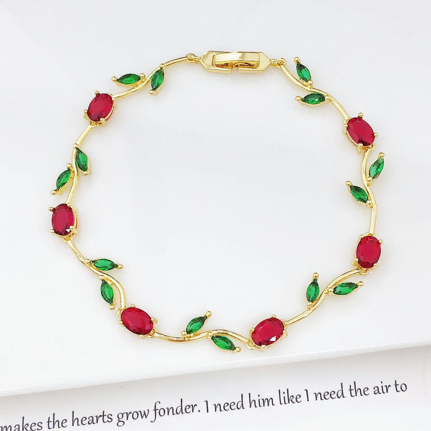 Parure de Bijoux Femme Luxe – Collier et Bracelet en Cristaux Strass, Motif Feuille et Fleur, Cadeau Élégant
