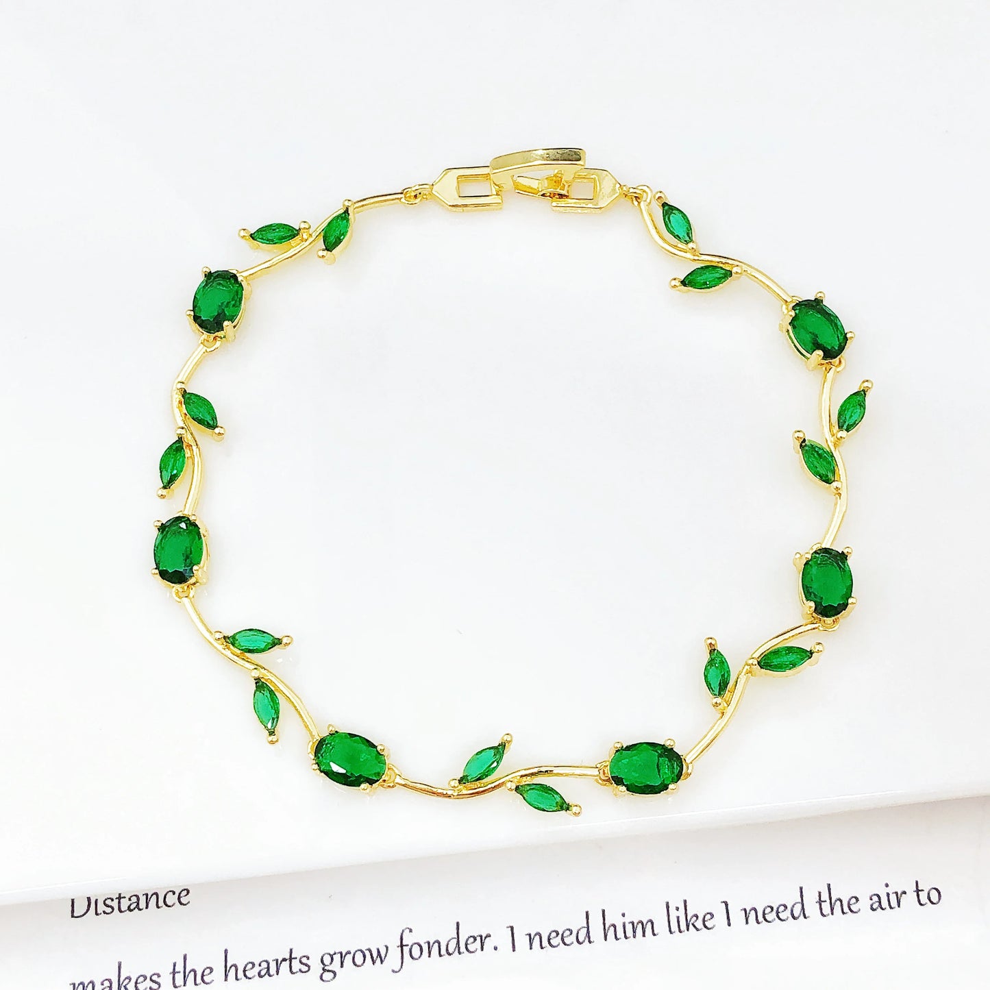 Parure de Bijoux Femme Luxe – Collier et Bracelet en Cristaux Strass, Motif Feuille et Fleur, Cadeau Élégant