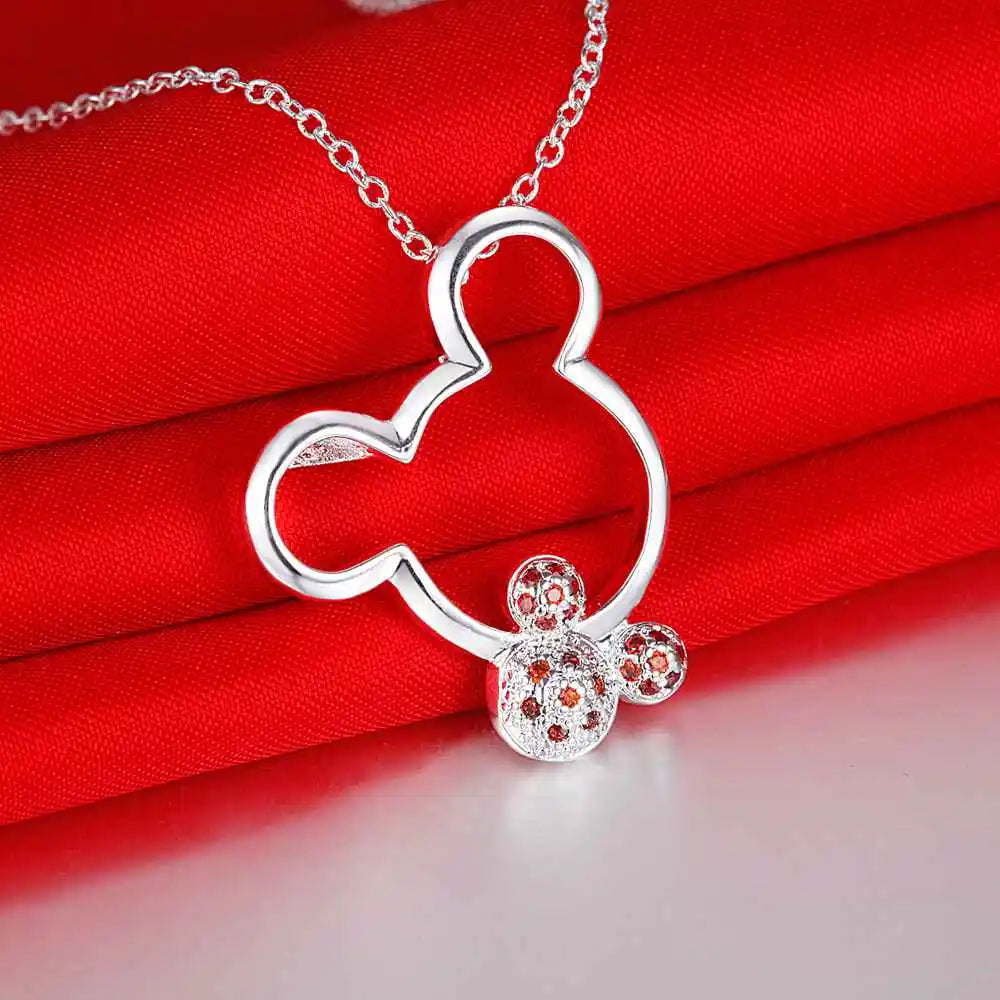 Collier Femme en Argent 925 avec Pendentif Zircon AAA – Bijou Élégant et Raffiné