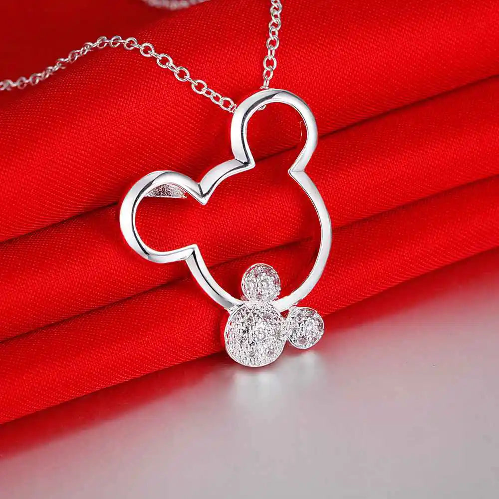 Collier Femme en Argent 925 avec Pendentif Zircon AAA – Bijou Élégant et Raffiné