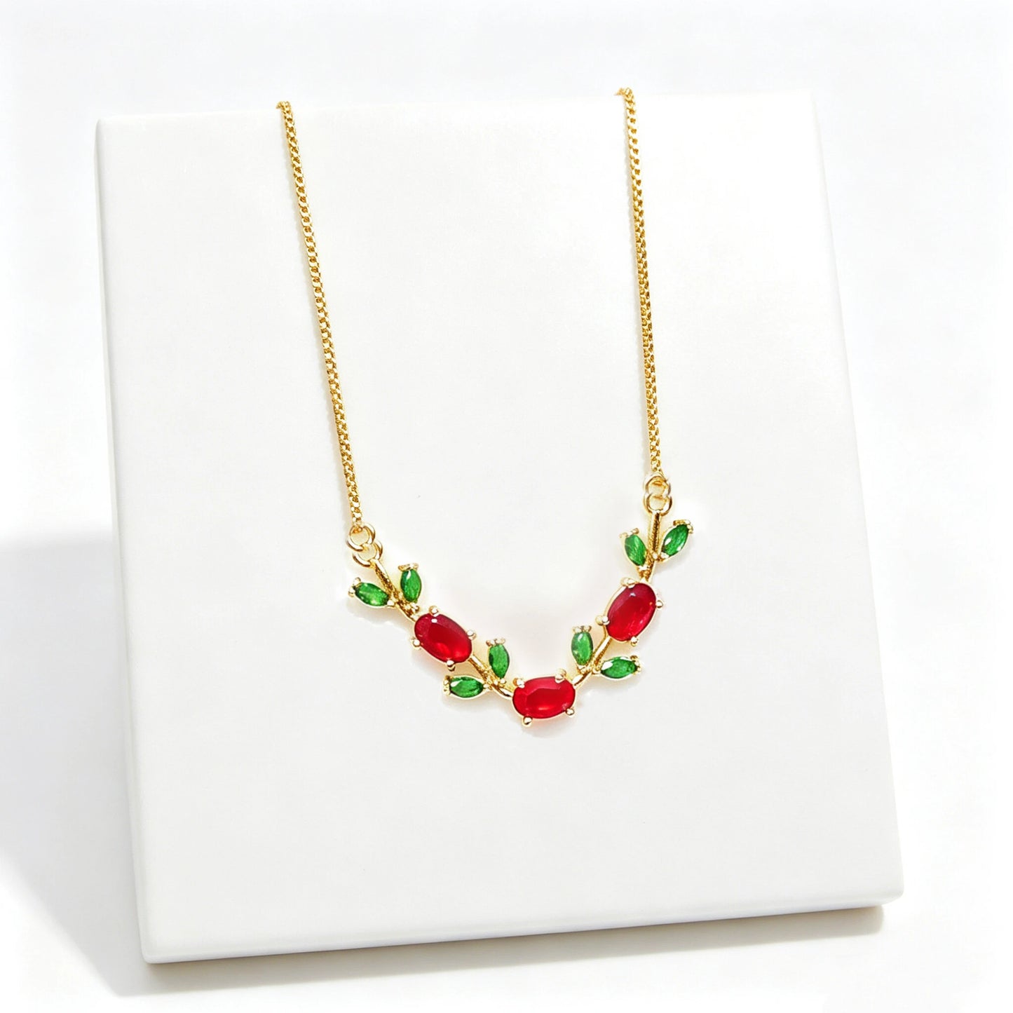Parure de Bijoux Femme Luxe – Collier et Bracelet en Cristaux Strass, Motif Feuille et Fleur, Cadeau Élégant
