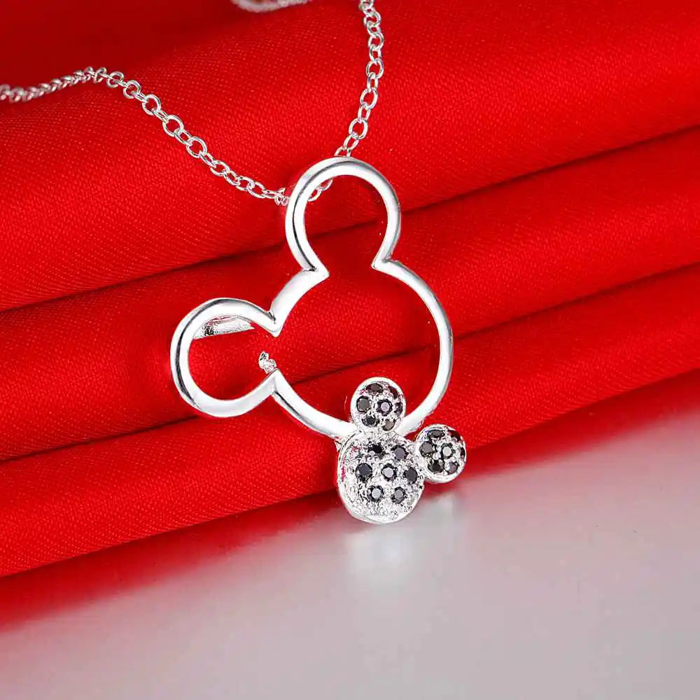 Collier Femme en Argent 925 avec Pendentif Zircon AAA – Bijou Élégant et Raffiné
