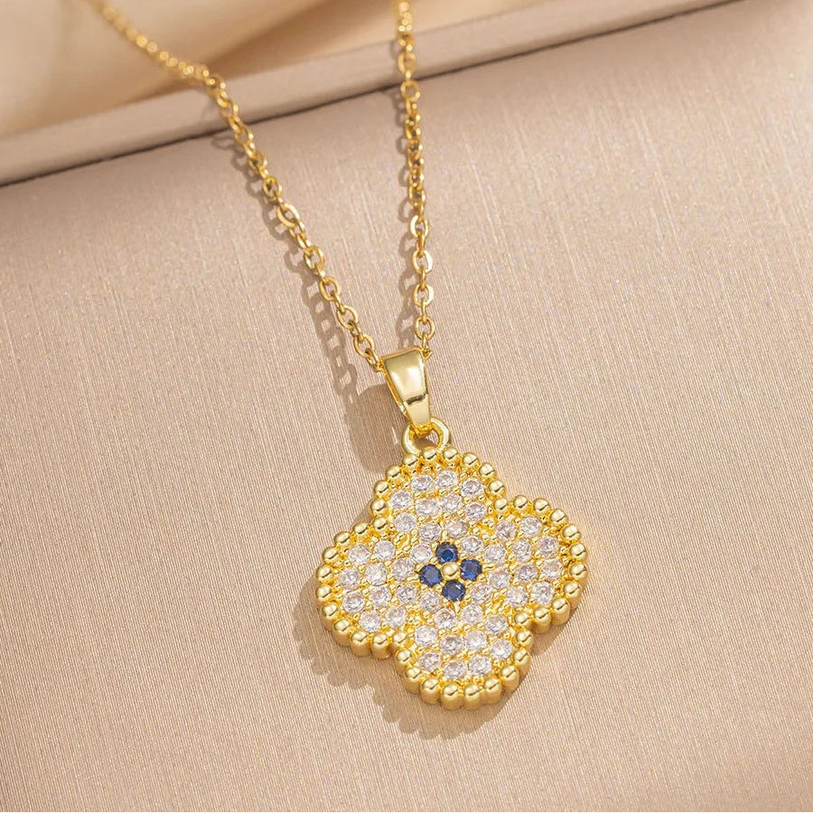 Parure de Bijoux Femme Luxe – Collier, Bracelet & Boucles d'Oreilles en Zircon Cubique