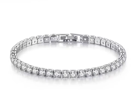 Classic Tennis Bracelet in 925 Sterling Silver
